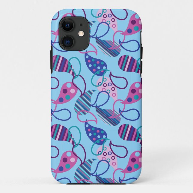 Blue Paisley  Case-Mate iPhone Case (Back)