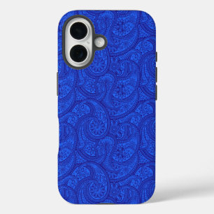 Blue Paisley iPhone 16 Case