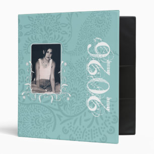 Blue Paisley Class of 2010 Binder