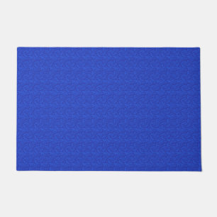 Blue paisley doormat