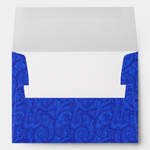 Blue Paisley Envelope