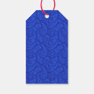 Blue Paisley Gift Tags