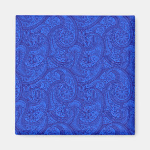 Blue Paisley Magnet