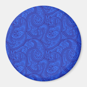 Blue Paisley Magnet