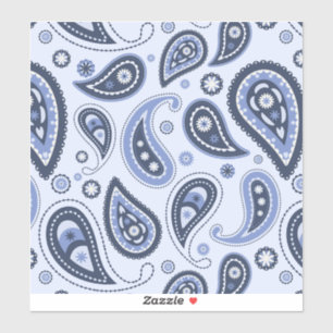 Blue Paisley Pattern