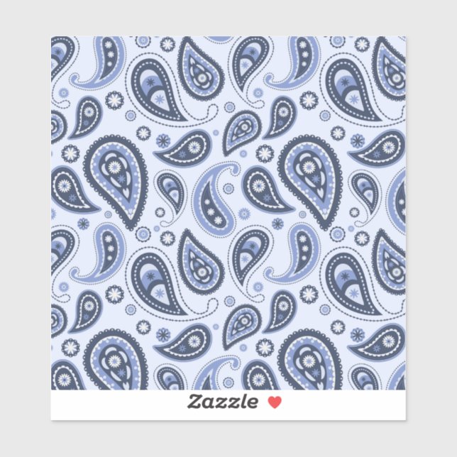 Blue Paisley Pattern (Sheet)