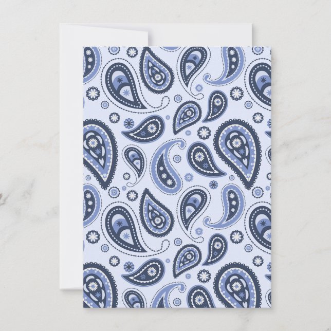Blue Paisley Pattern (Front)