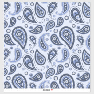 Blue Paisley Pattern