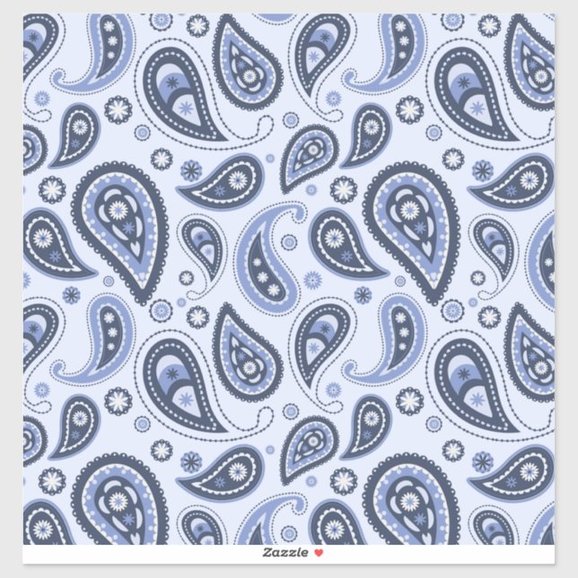 Blue Paisley Pattern (Sheet)