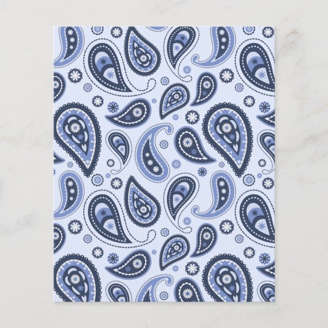 Blue Paisley Pattern (Front)