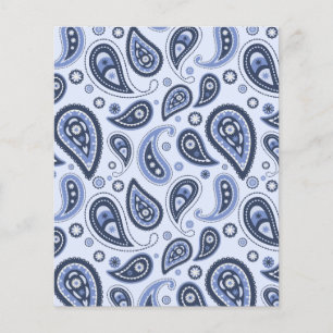Blue Paisley Pattern