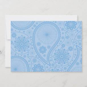 Blue paisley pattern