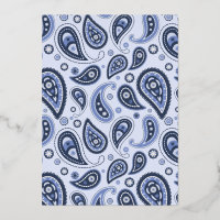 Blue Paisley Pattern
