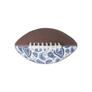 Blue Paisley Pattern Football