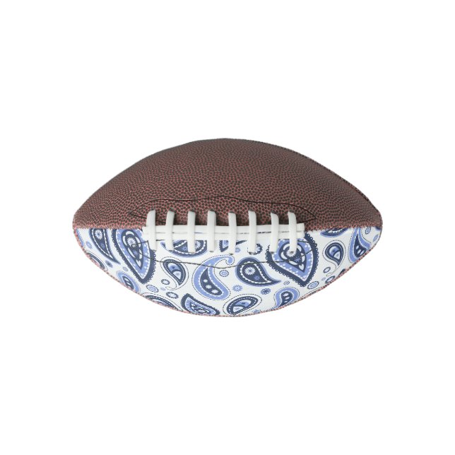 Blue Paisley Pattern Football (Front)