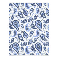 Blue Paisley Pattern