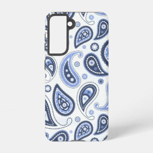 Blue Paisley Pattern Samsung Galaxy Case