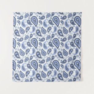 Blue Paisley Pattern Tapestry
