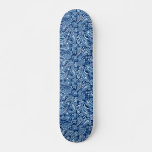 Blue Paisley Skateboard