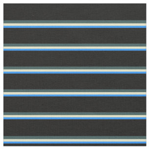 Blue, Pale Goldenrod, Dark Slate Gray, and Black Fabric