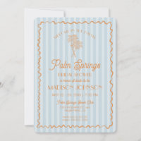 Blue Palm Springs Pastel Beach Bridal Shower
