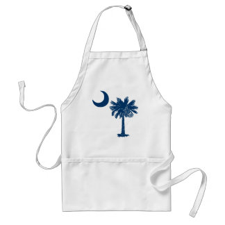 Blue Palmetto Apron