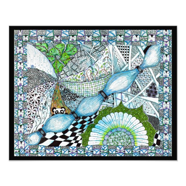 Blue Panda Photo Print (Front)