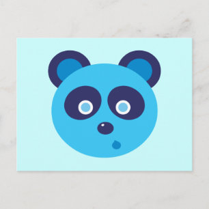Blue Panda Postcard