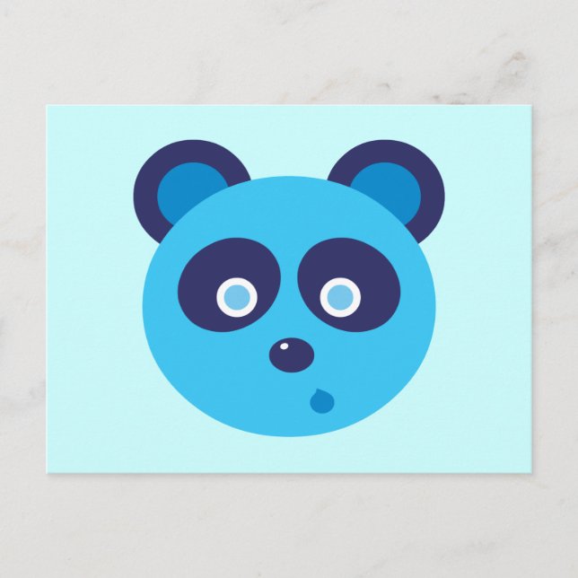 Blue Panda Postcard (Front)
