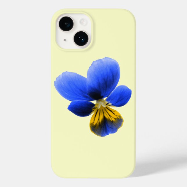Blue Pansy Case-Mate iPhone Case (Back)