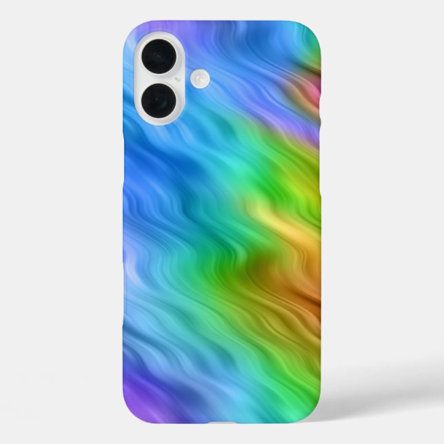Blue Pansy Wavy Texture Case-Mate iPhone Case (Back)