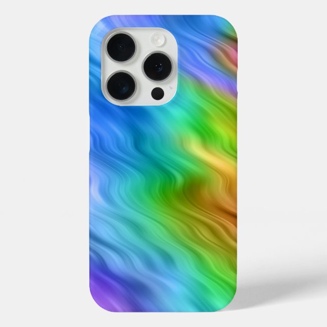 Blue Pansy Wavy Texture Case-Mate iPhone Case (Back)