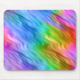 Blue Pansy Wavy Texture Mouse Pad