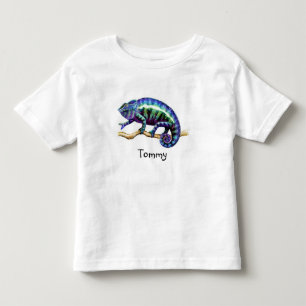 Blue Panther Chameleon Toddler Tee
