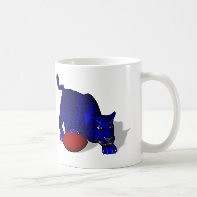 Blue Panther Coffee Mug (Right)