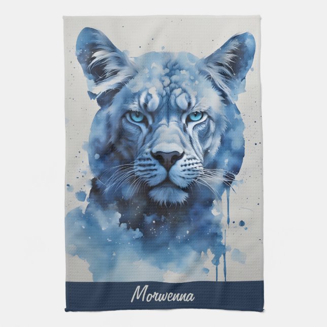 Blue Panther Kitchen Towel (Vertical)
