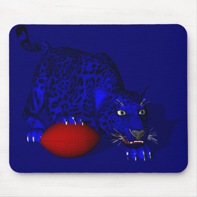 Blue Panther Mouse Pad (Front)