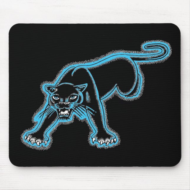 Blue Panther Mouse Pad (Front)