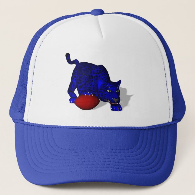 Blue Panther Trucker Hat (Front)