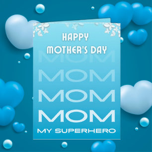 Blue Paradise Mother's Day Greeting Card
