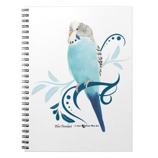 Blue Parakeet Notebook (Front)