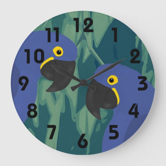 Blue Parrot Clock (Front)