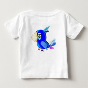 Blue Parrot Funny Baby T-Shirt