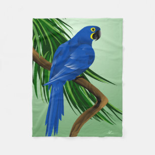 Blue Parrot Gifts Fleece Blanket