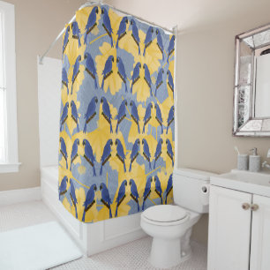 Blue Parrot Shower Curtain