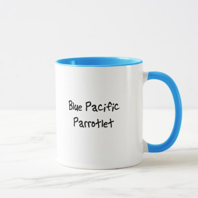 Blue Parrotlet Mug (Right)