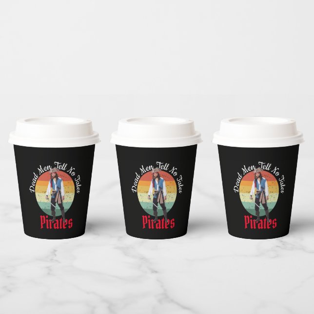 Blue Party Pirates  Paper Cups (Multi)