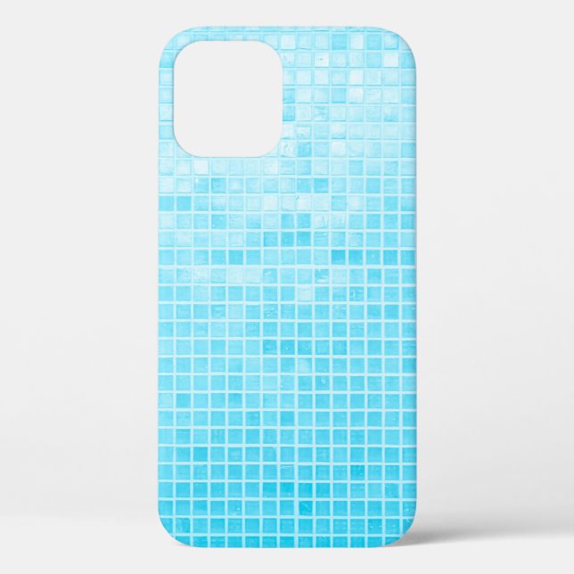 Blue pastel ceramic wall and floor tiles abstract  Case-Mate iPhone case (Back)
