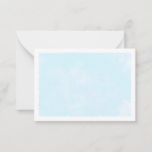 Blue Pastel Watercolor Blank All Occasion Card