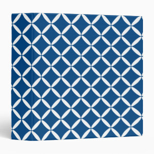 Blue Pattern Binder